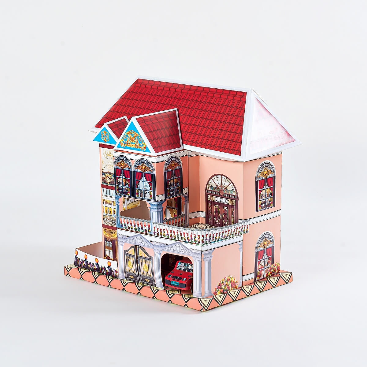 Ancestor Money - Chinese Joss Paper Three-Storey Villa Papercraft Joss Offering