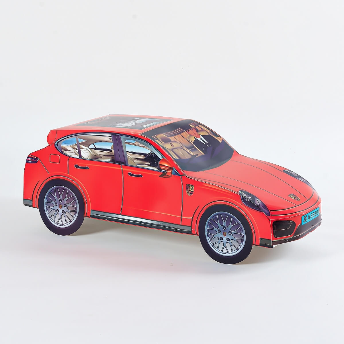 Ancestor Money – Joss Paper Luxury Red Car Papercraft Joss Offering