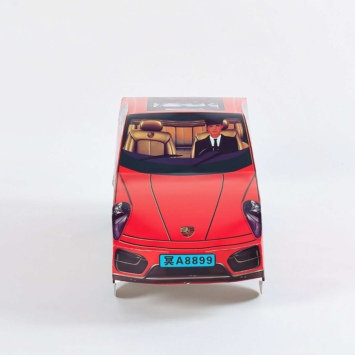 Ancestor Money – Joss Paper Luxury Red Car Papercraft Joss Offering